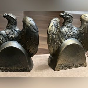 Pair of Brass American Eagle 1776 Bookends by Philadelphia Manufacturing Co.